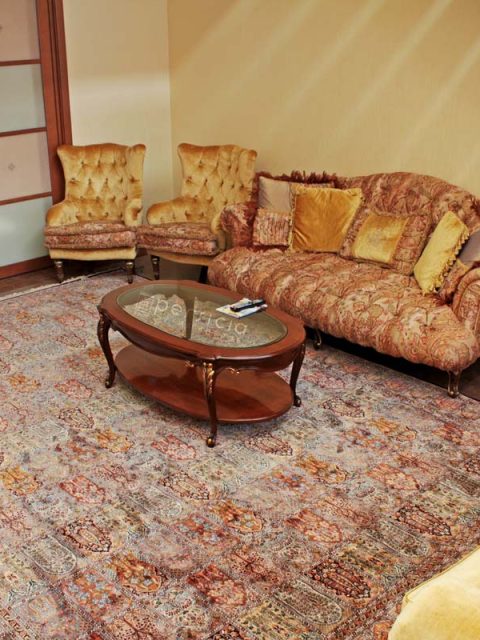 Шелковый ковер кашмир METHATRON RUGS