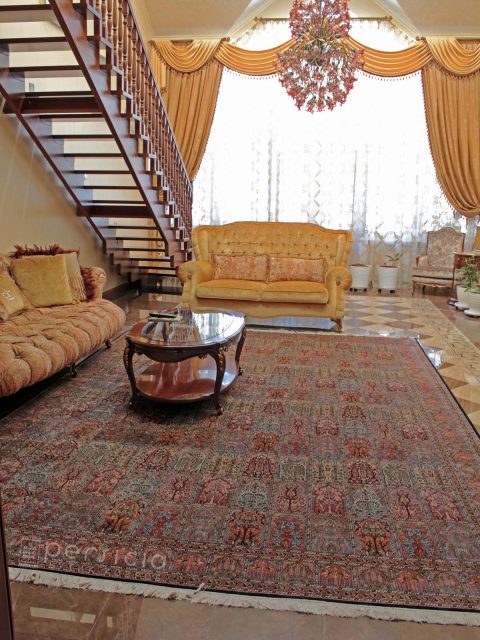 Шелковый ковер кашмир METHATRON RUGS
