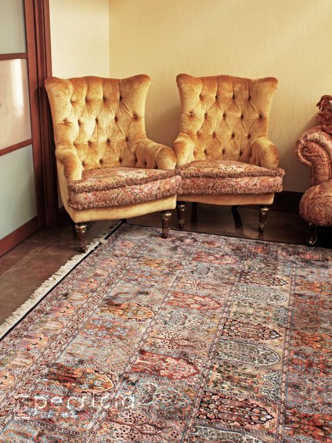 Шелковый ковер кашмир METHATRON RUGS