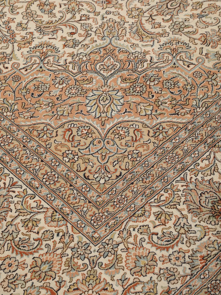 248x343 см, Индия, Шёлк, Silk, оранжевый — вид 3