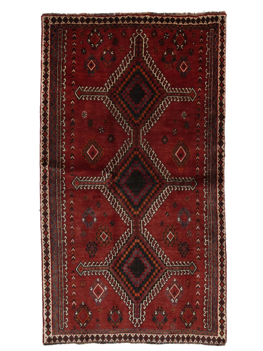135x240 см, Иран, Кашкай, Wool, чёрный