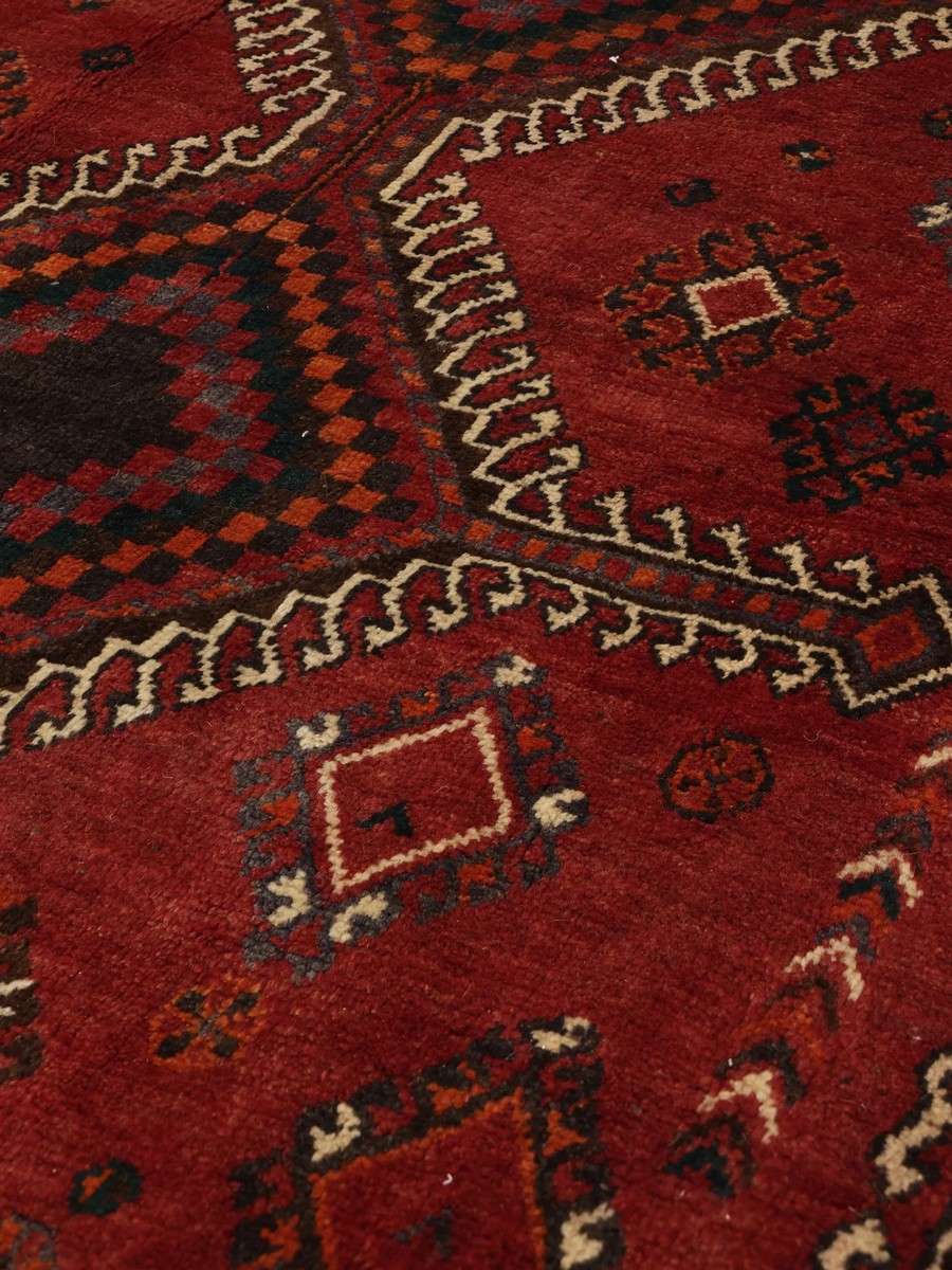 135x240 см, Иран, Кашкай, Wool, чёрный — вид 4