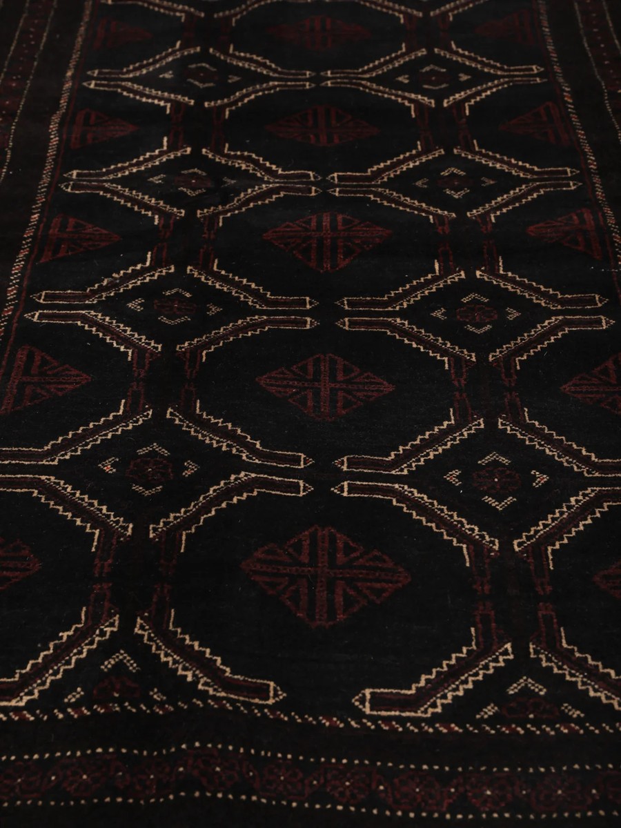 135x240 см, Иран, Восточные, Wool, чёрный — вид 4