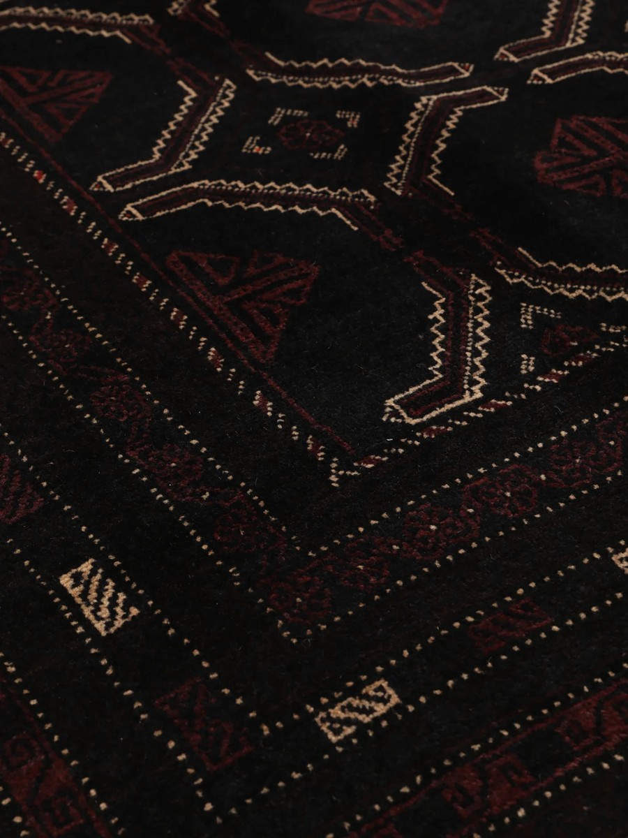 135x240 см, Иран, Восточные, Wool, чёрный — вид 5