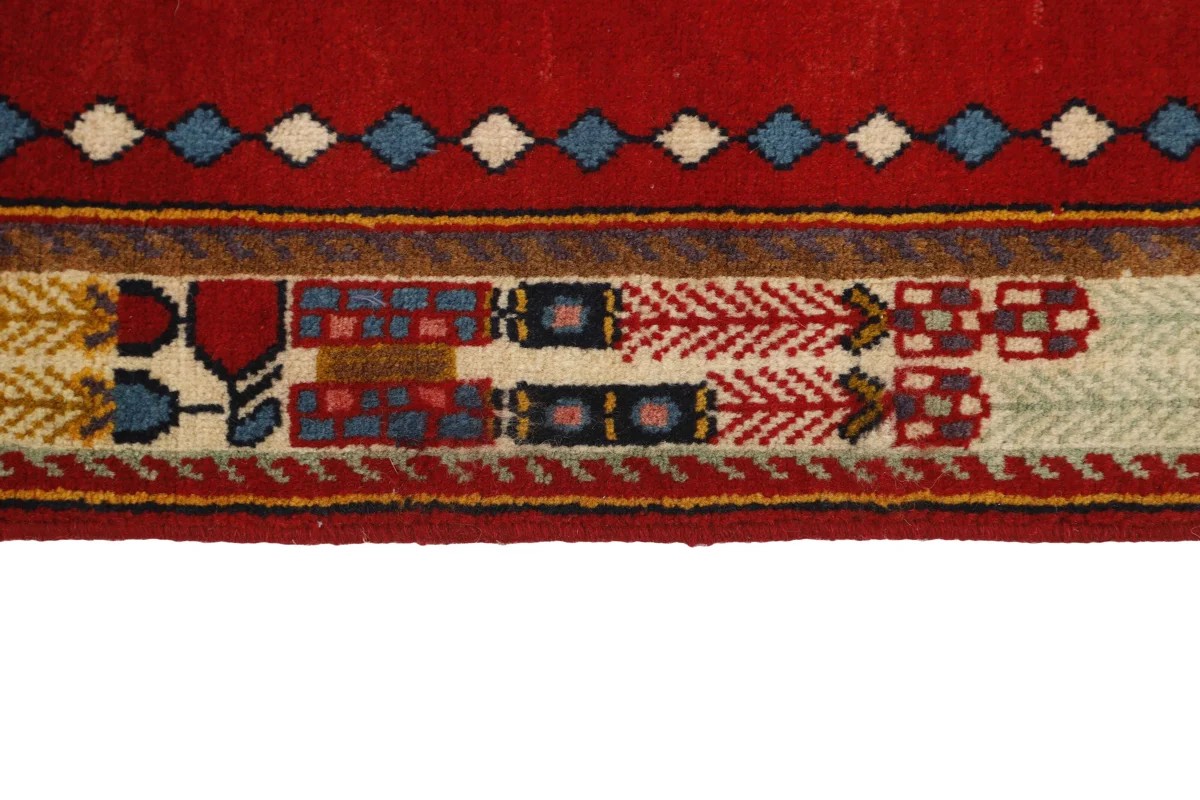147x222 см, Иран, Кашкай, Wool, оранжевый — вид 3