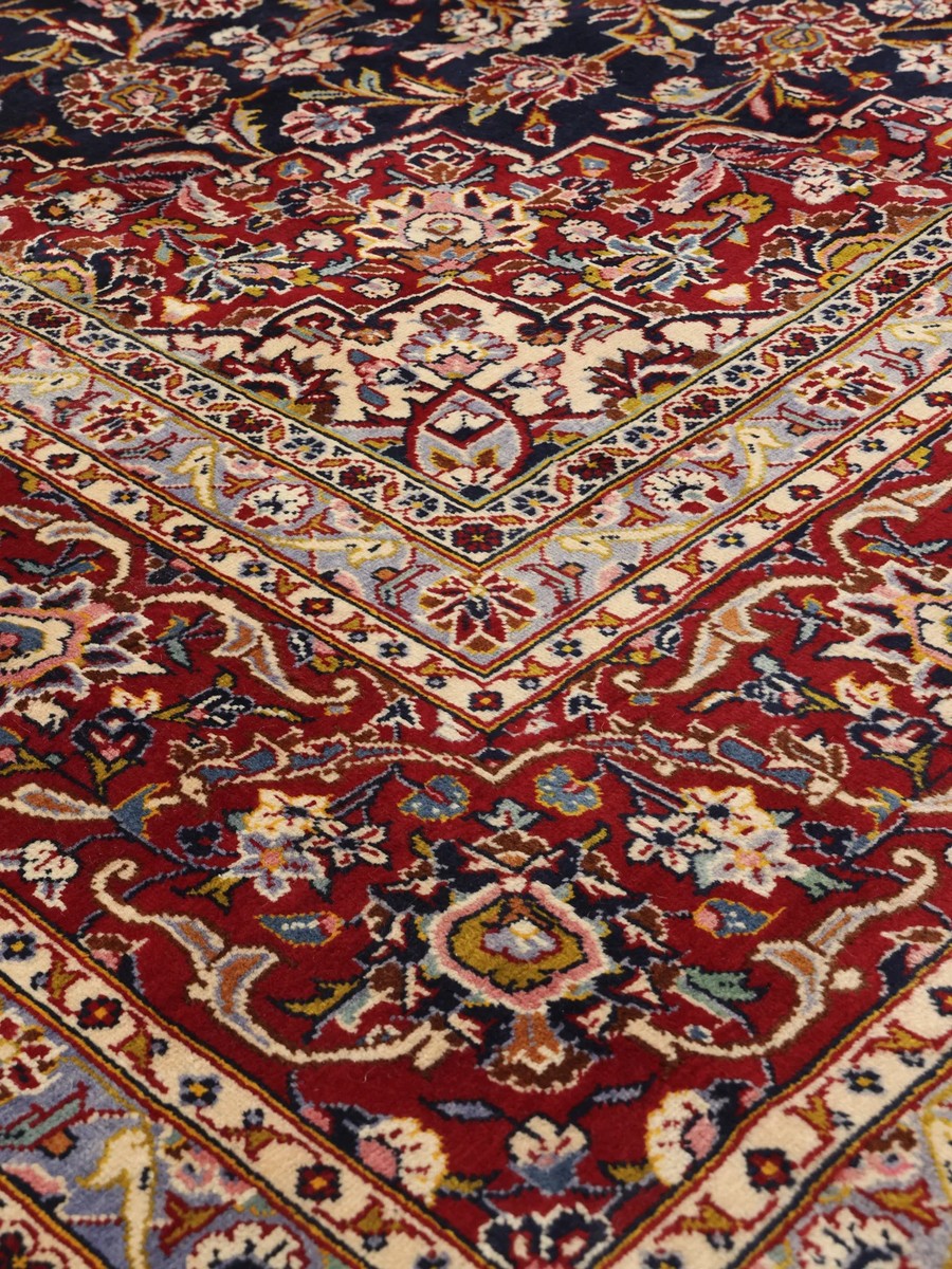242x340 см, Иран, Кашан, Wool, чёрный — вид 3