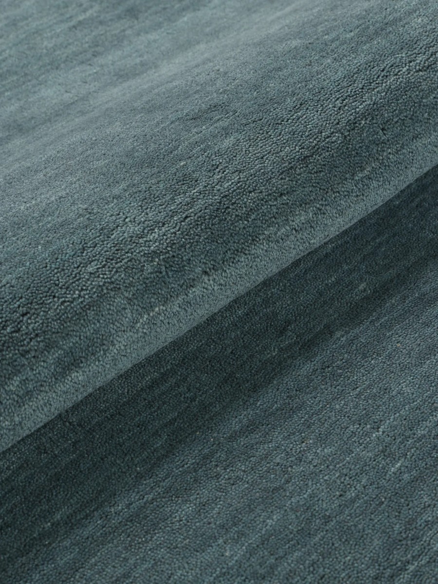 Ø250 см, Индия, Однотонные, Wool, Dark teal — вид 2