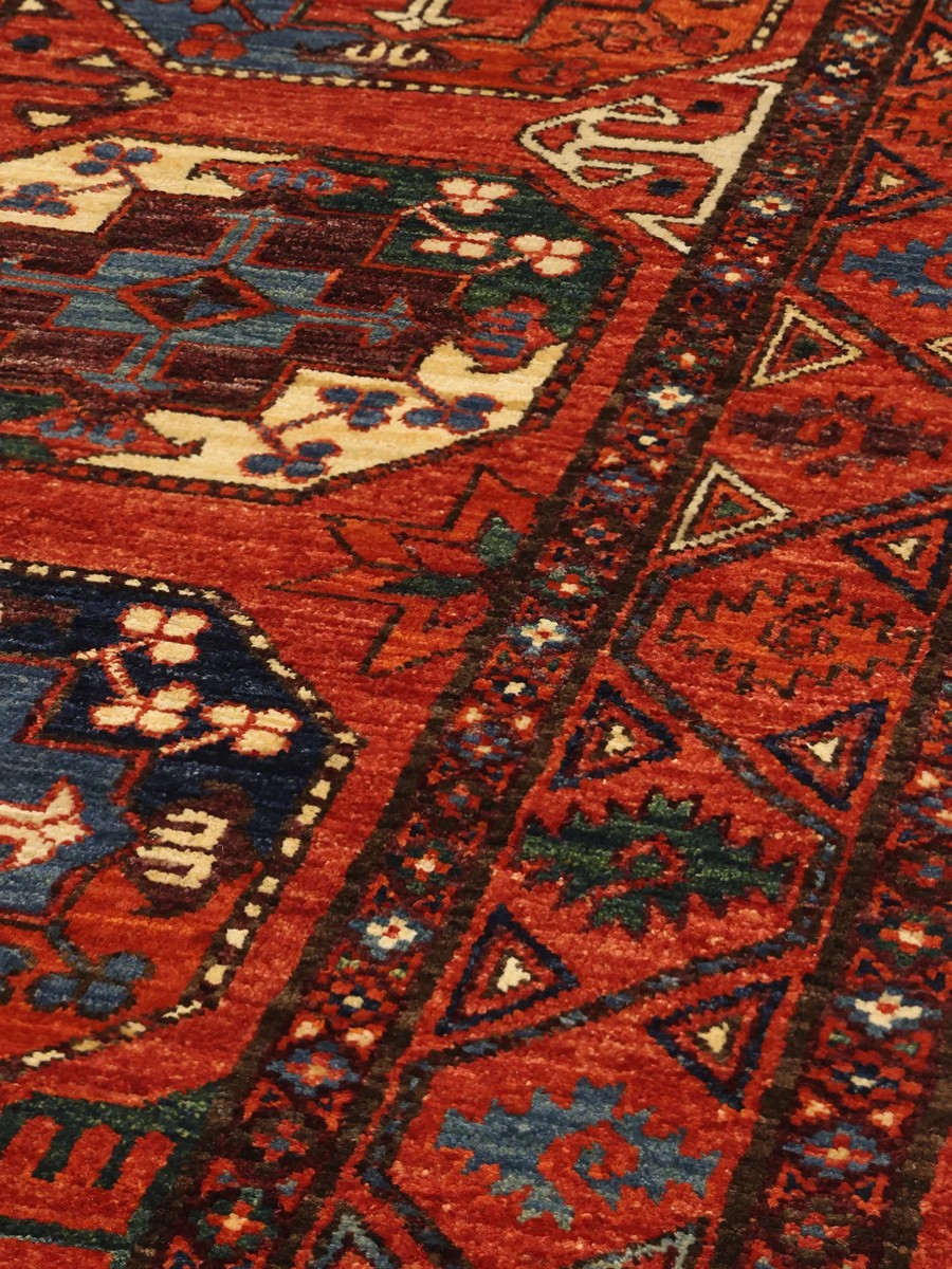 79x352 см, Афганистан, Восточные, Wool, чёрный — вид 3