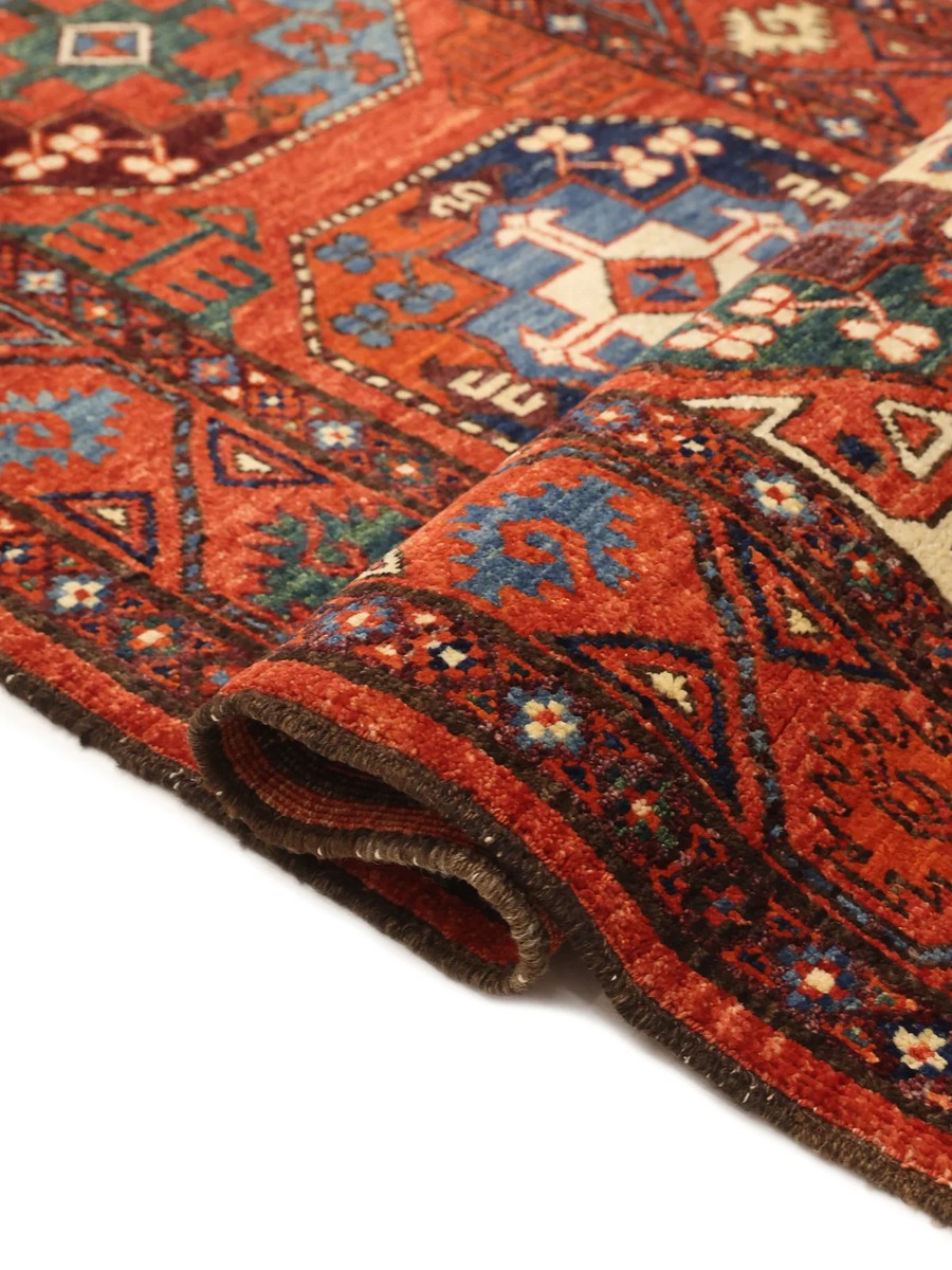 79x352 см, Афганистан, Восточные, Wool, чёрный — вид 4