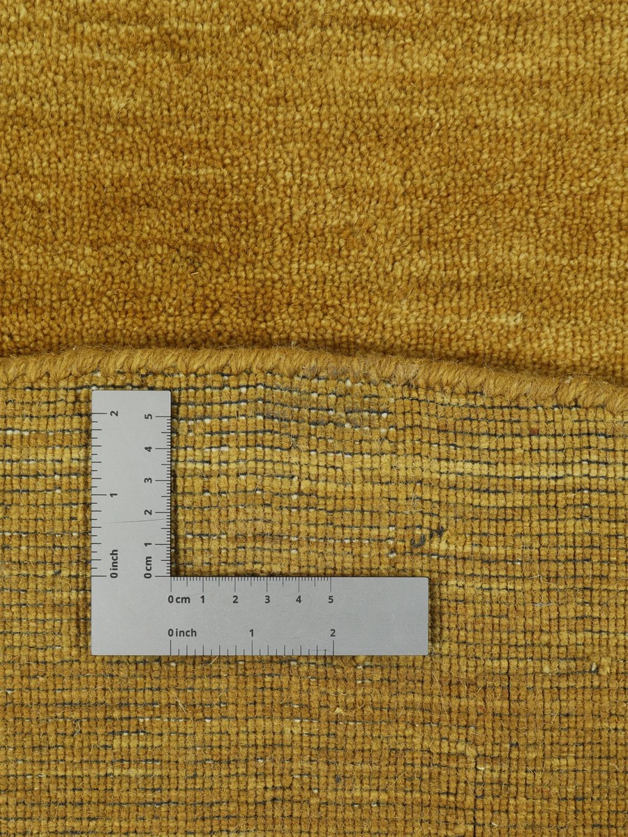 Ø150 см, Индия, Однотонные, Wool, горчичный — вид 8