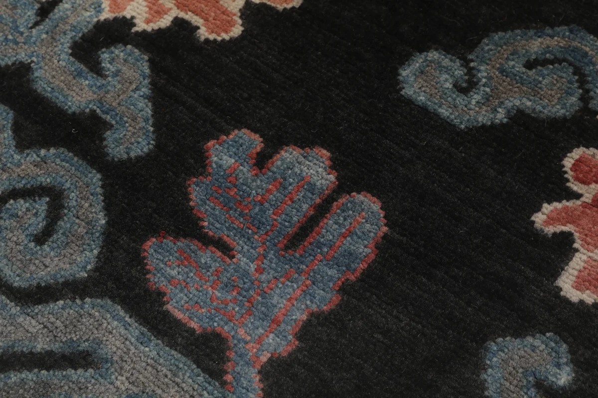251x298 см, Афганистан, Казак, Wool, чёрный