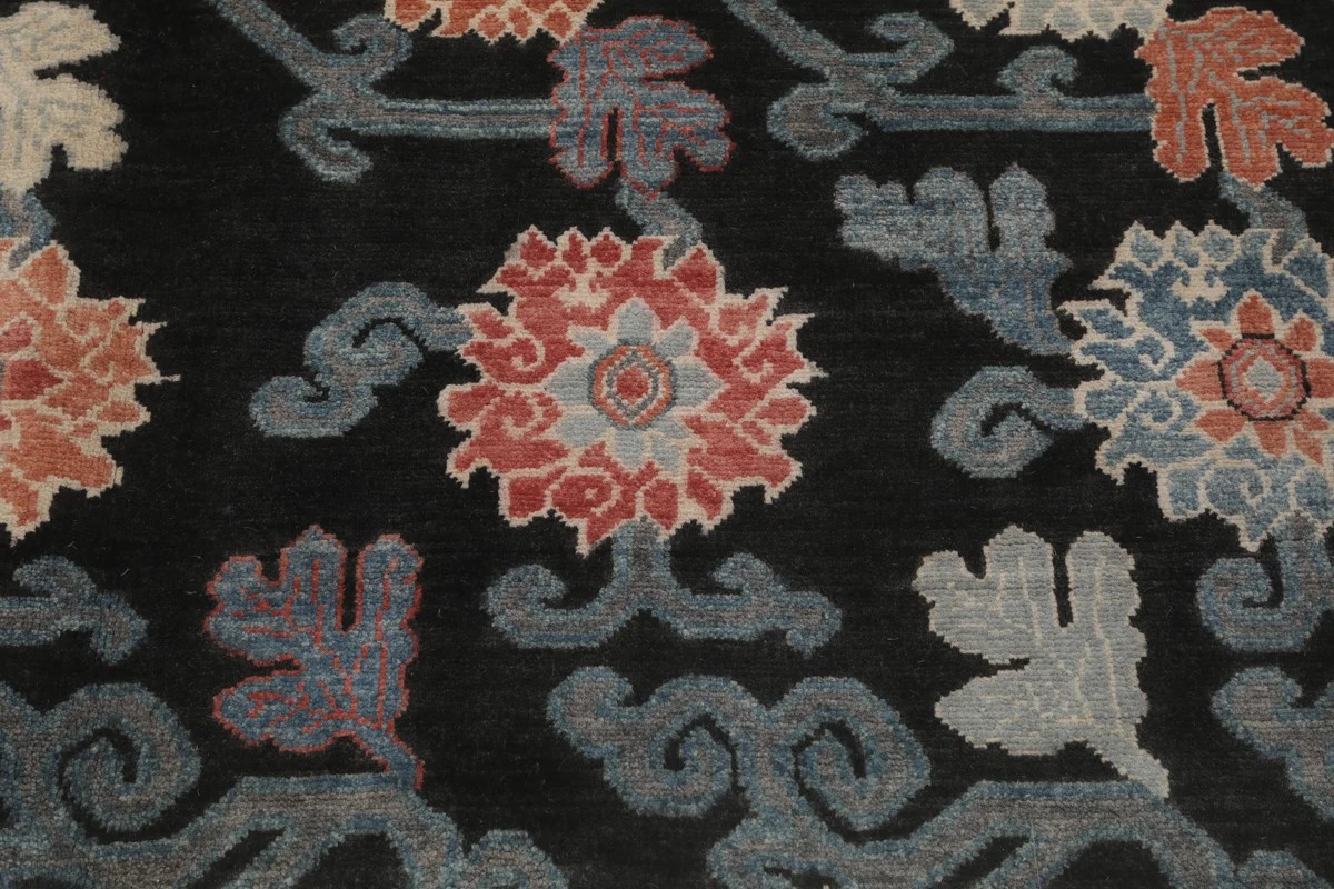 251x298 см, Афганистан, Казак, Wool, чёрный — вид 2