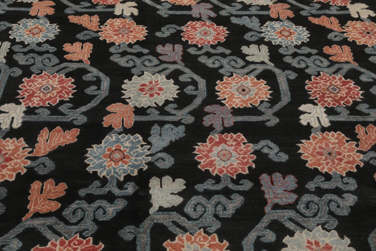 251x298 см, Афганистан, Казак, Wool, чёрный — вид 3