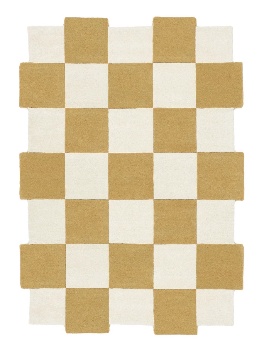 200x300 см, Индия, Современные, Wool, жёлтый