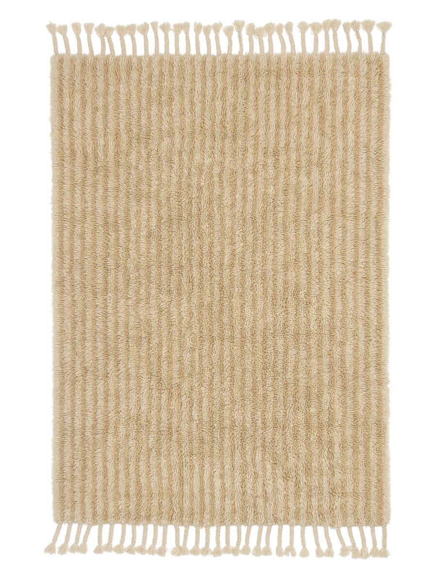 160x230 см, Индия, Шэгги, Wool, бежевый
