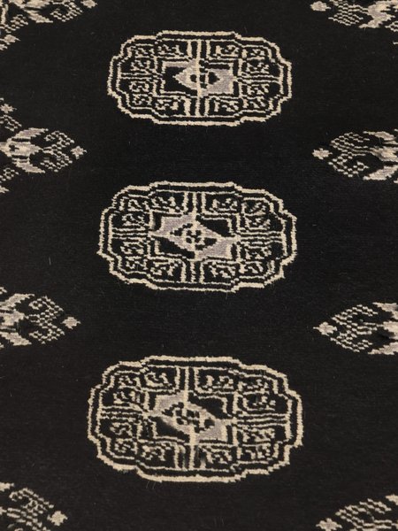 75x482 см, Пакистан, Афган / Пакистан, Wool, чёрный