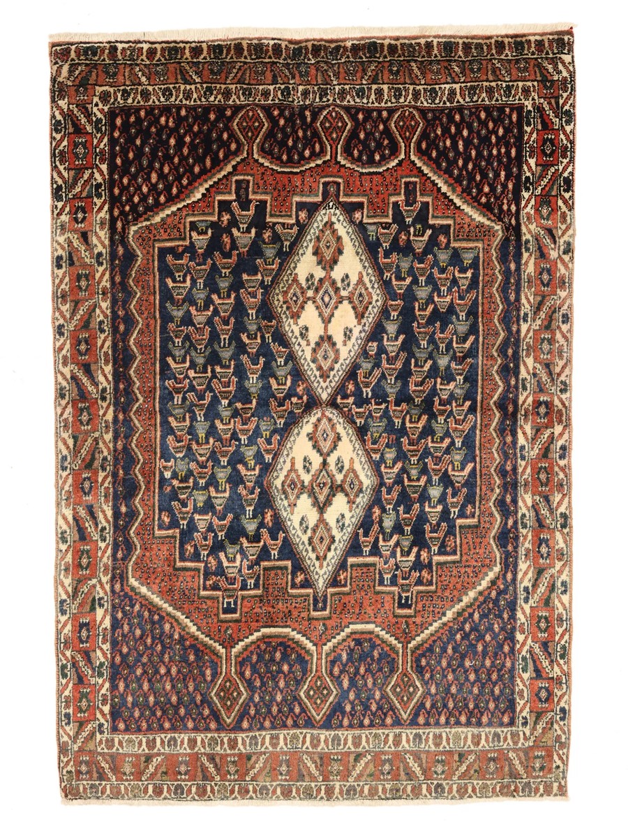 114x165 см, Иран, Восточные, Wool, бежевый