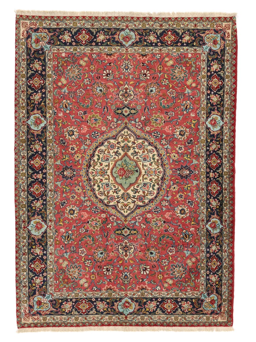 132x208 см, Иран, Табриз, Wool, чёрный