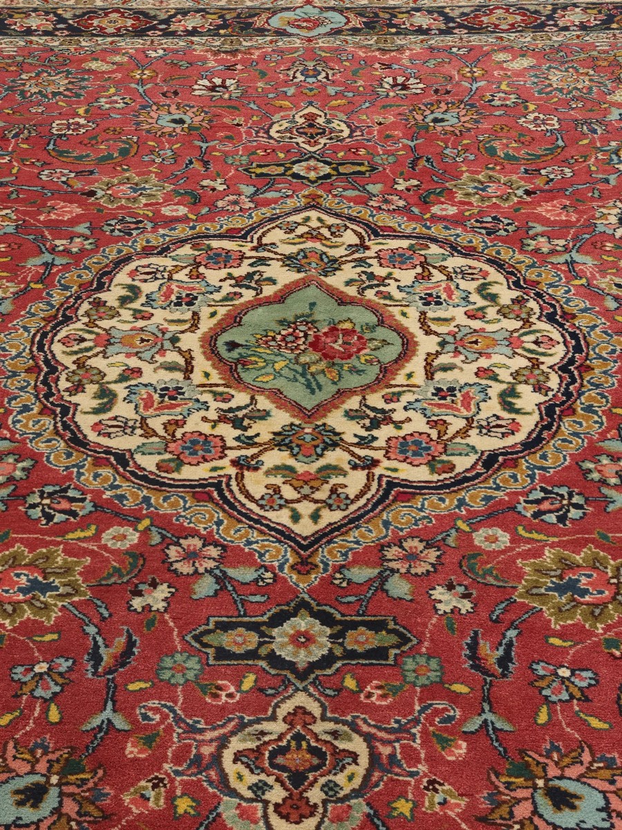132x208 см, Иран, Табриз, Wool, чёрный — вид 3