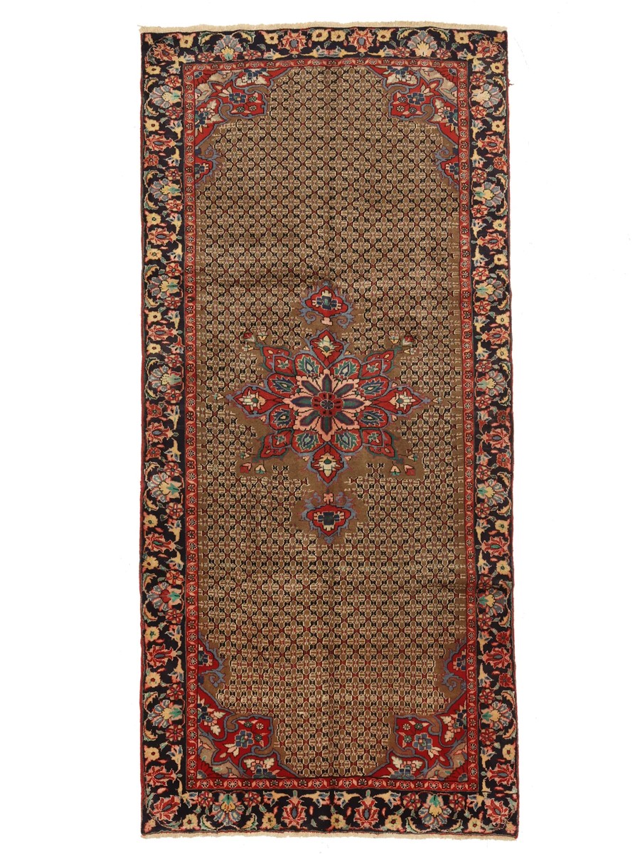 156x330 см, Иран, Восточные, Wool, чёрный