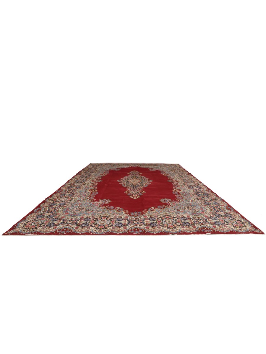 350x525 см, Иран, Керман, Wool, красный — вид 2