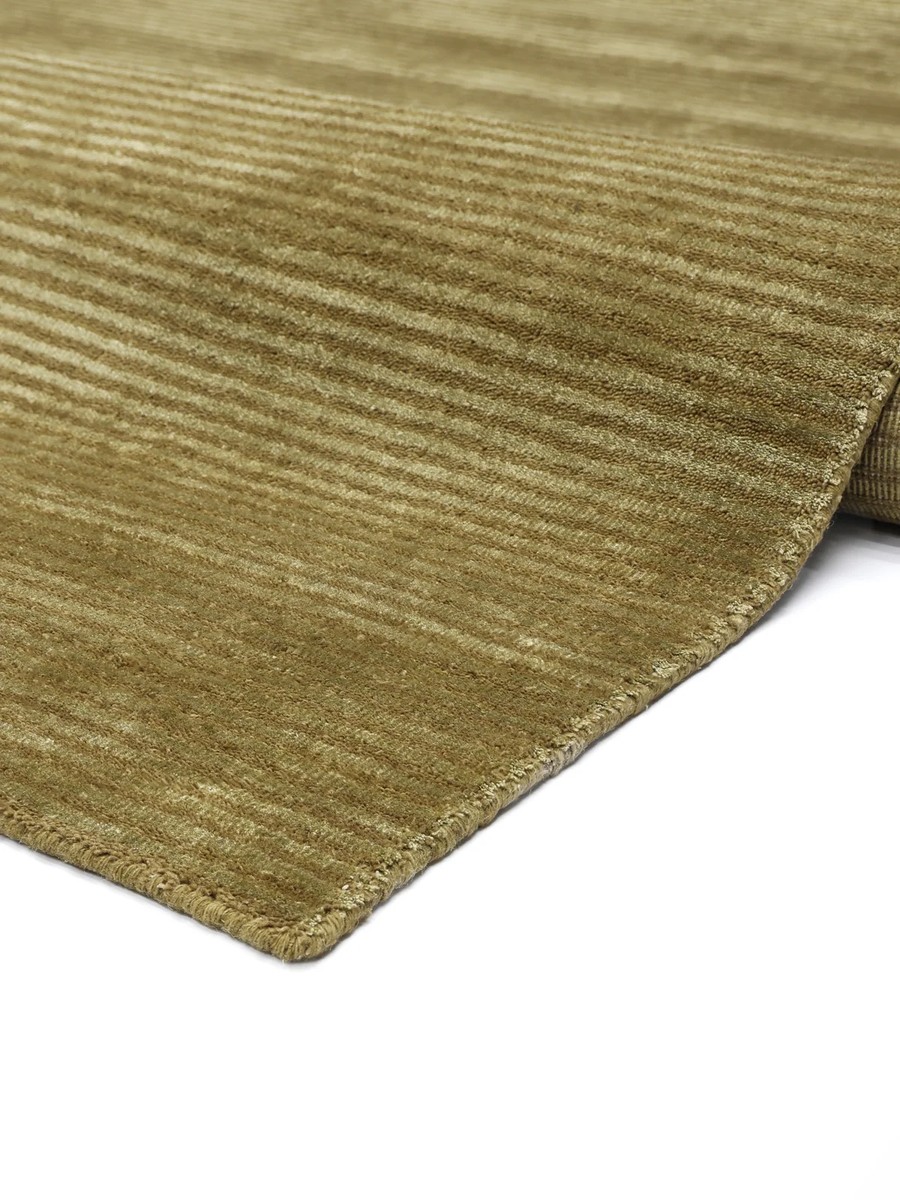 250x350 см, Индия, Однотонные, Viscose, зелёный — вид 3
