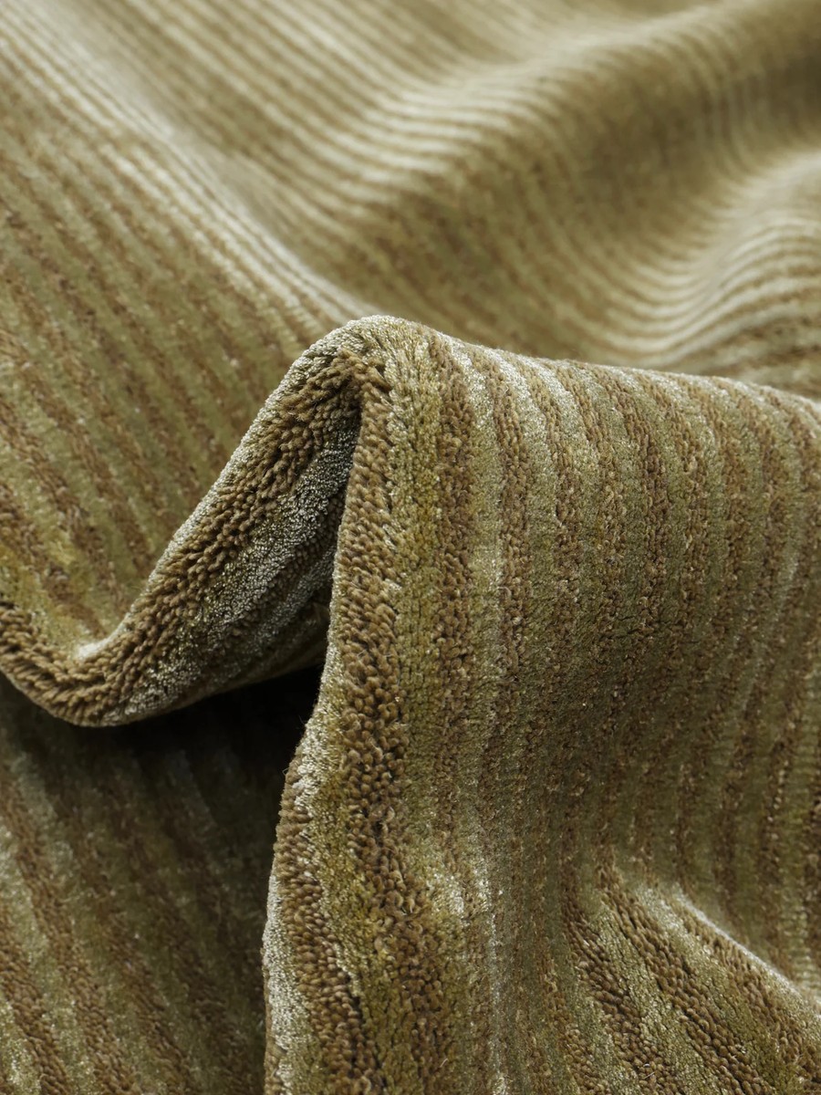 250x350 см, Индия, Однотонные, Viscose, зелёный — вид 4