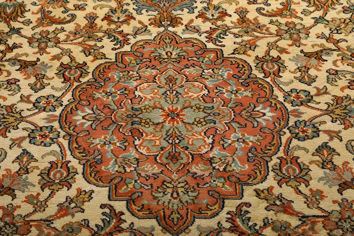 98x152 см, Индия, Шёлк, Silk, оранжевый — вид 5