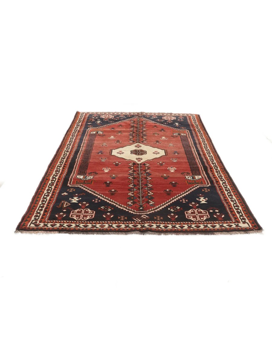 156x255 см, Иран, Кашкай, Wool, чёрный — вид 2