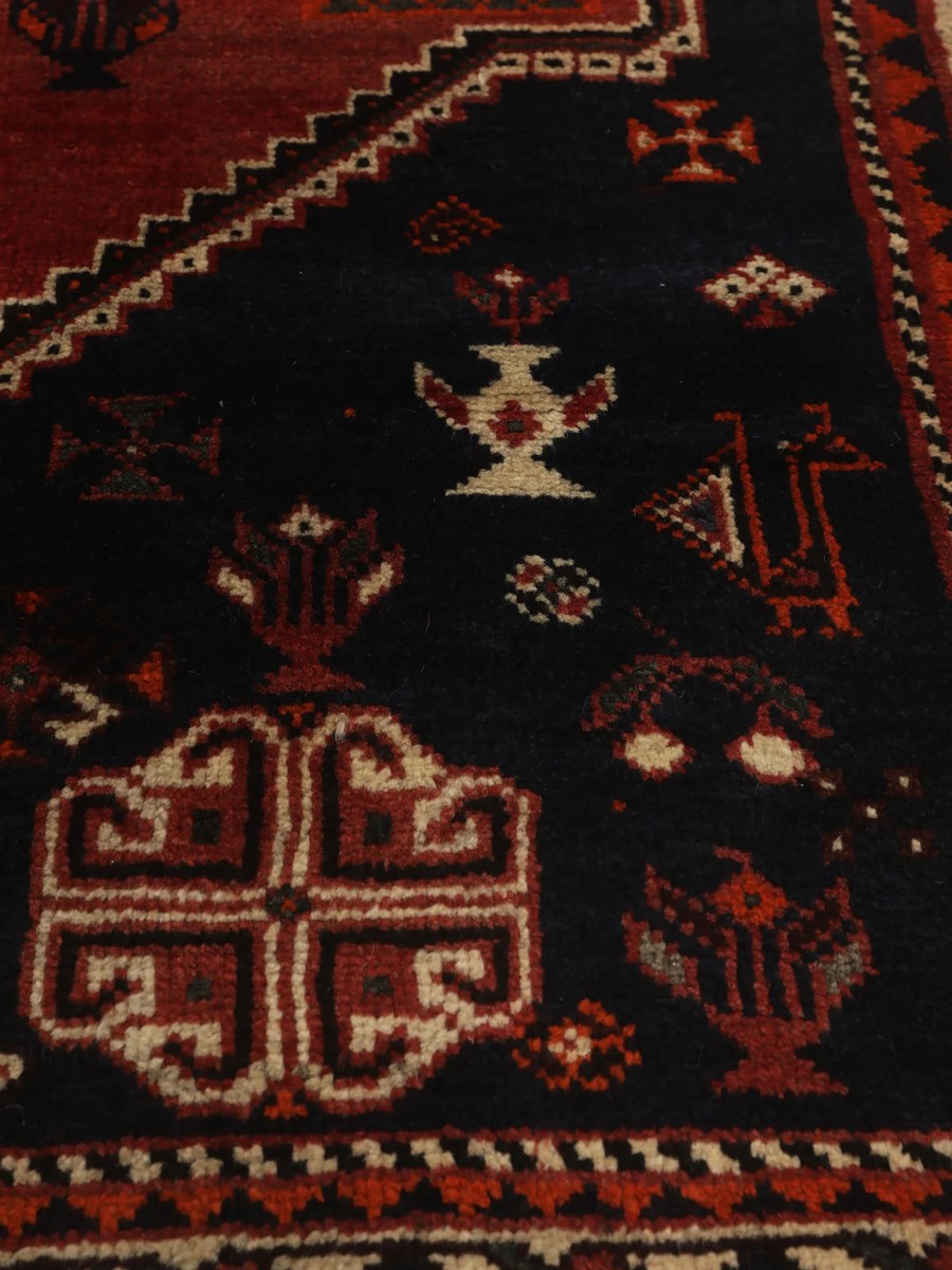 156x255 см, Иран, Кашкай, Wool, чёрный — вид 5