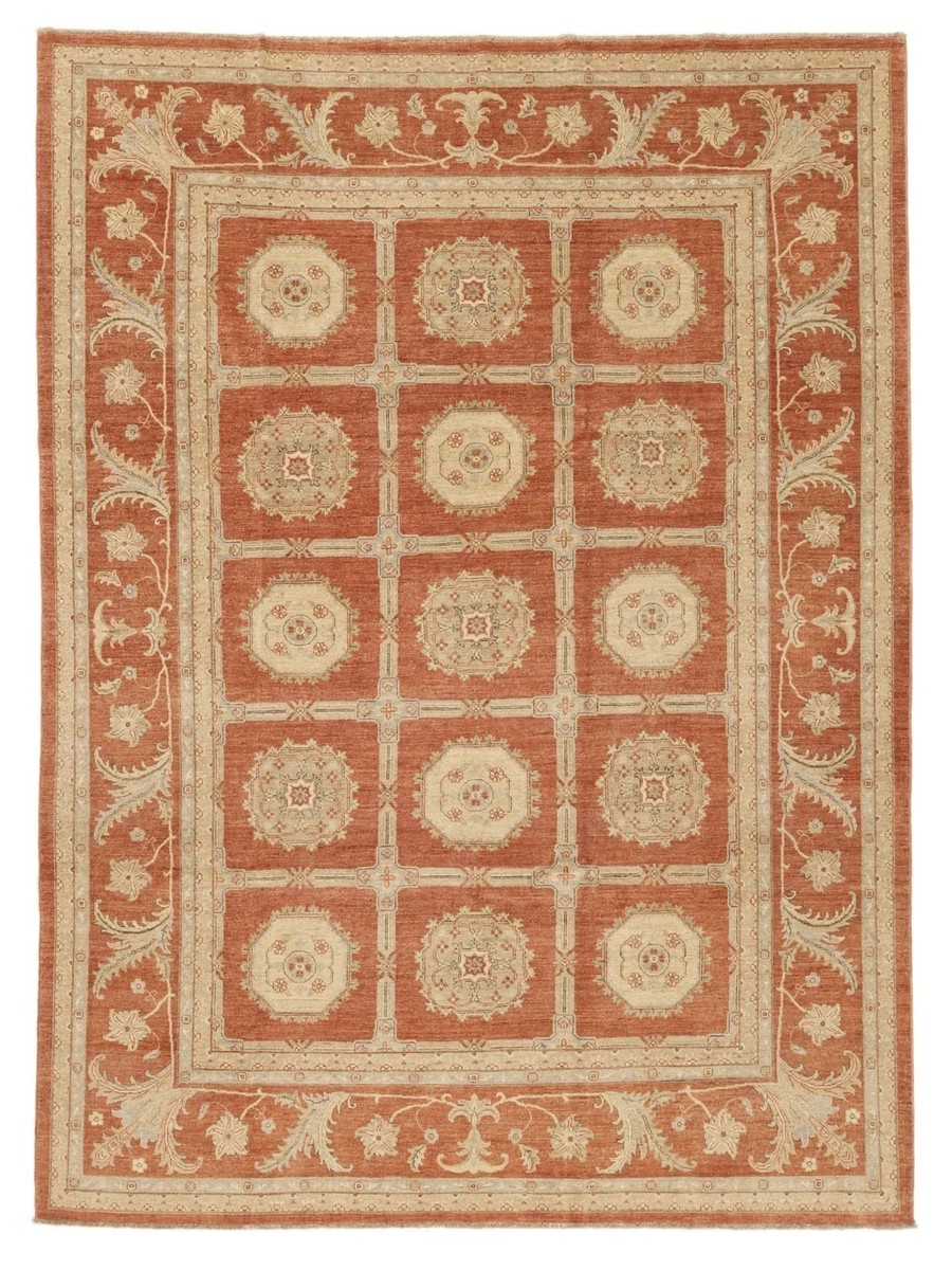 269x364 см, Пакистан, Афган, Wool, оранжевый