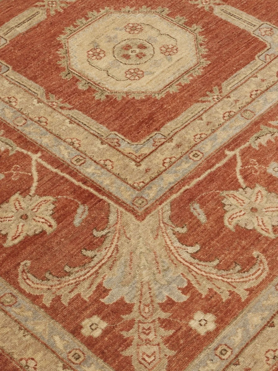 269x364 см, Пакистан, Афган, Wool, оранжевый — вид 3