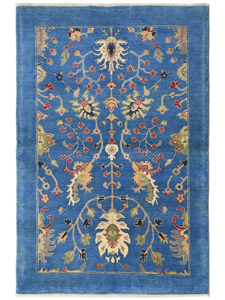 118x188 см, Афганистан, Казак, Wool, тёмно-синий
