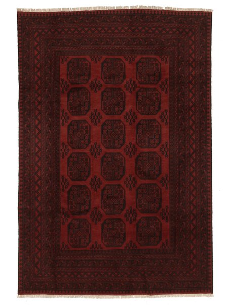 193x288 см, Афганистан, Афган / Пакистан, Wool, чёрный