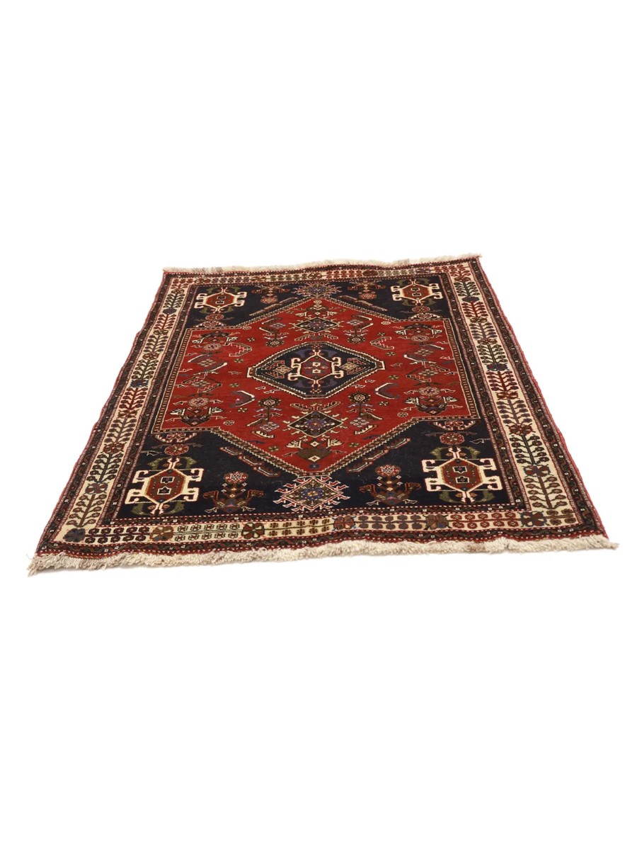 105x144 см, Иран, Кашкай, Wool, чёрный — вид 2