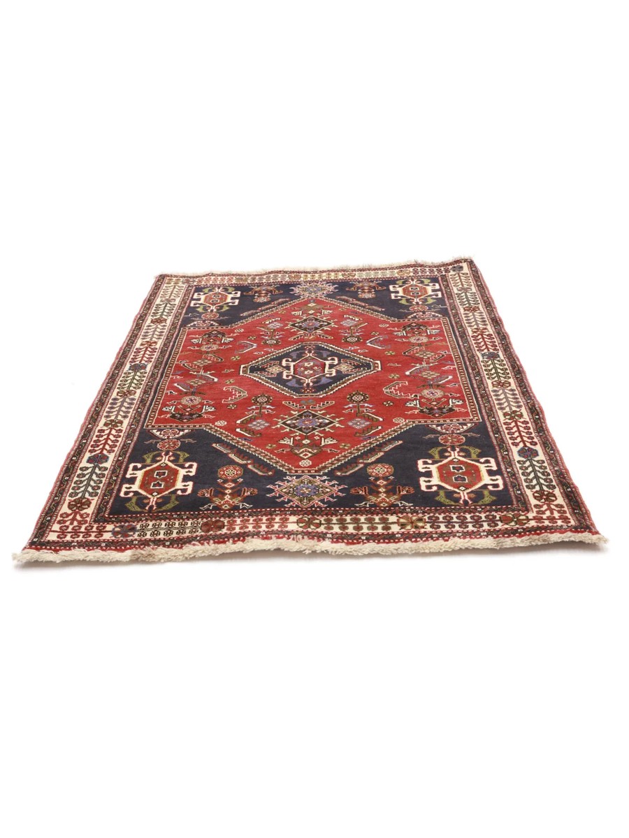 105x144 см, Иран, Кашкай, Wool, чёрный — вид 3