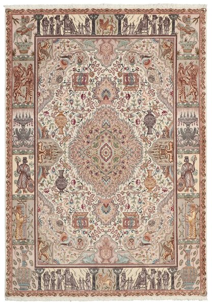 148x210 см, Иран, Табриз, Wool, коричневый