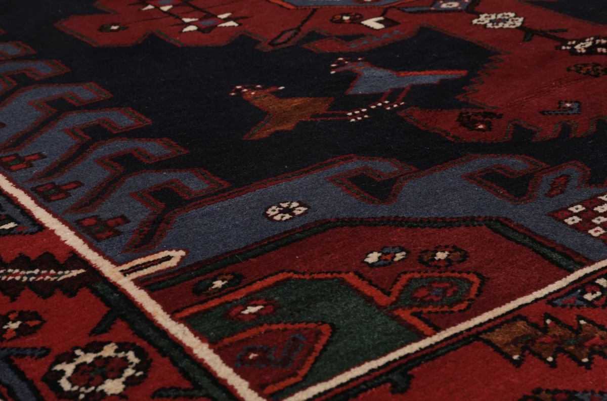 157x390 см, Иран, Хамадан, Wool, чёрный — вид 6