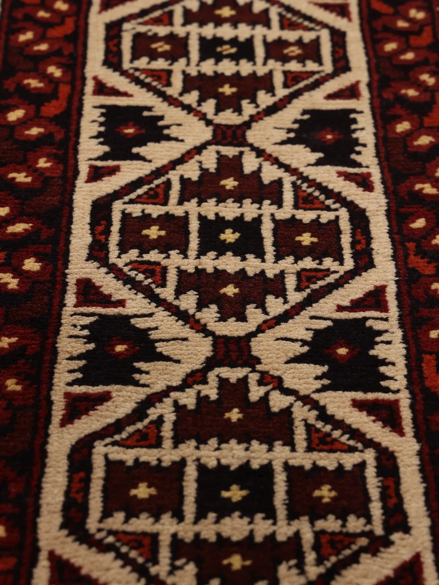 141x190 см, Афганистан, Восточные, Wool, чёрный — вид 6