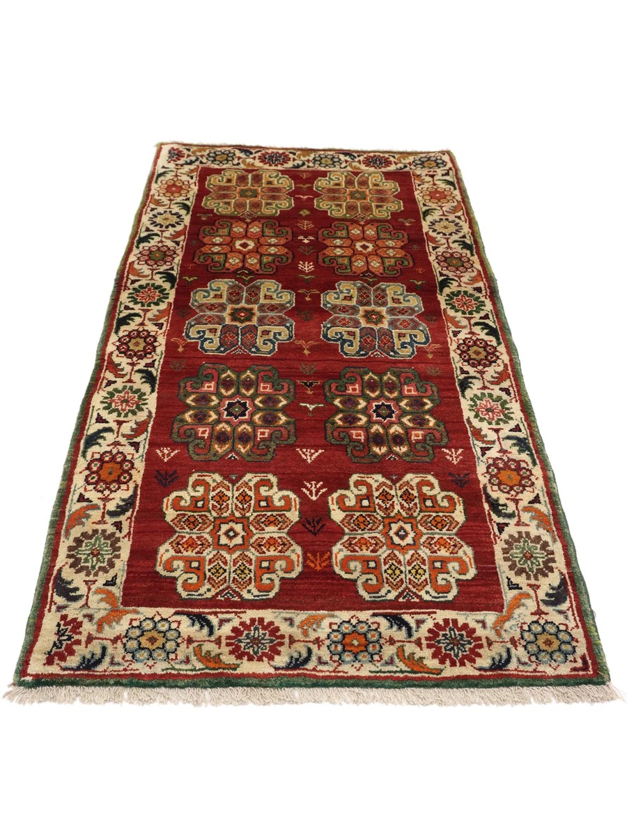 85x167 см, Иран, Кашкай, Wool, чёрный — вид 3