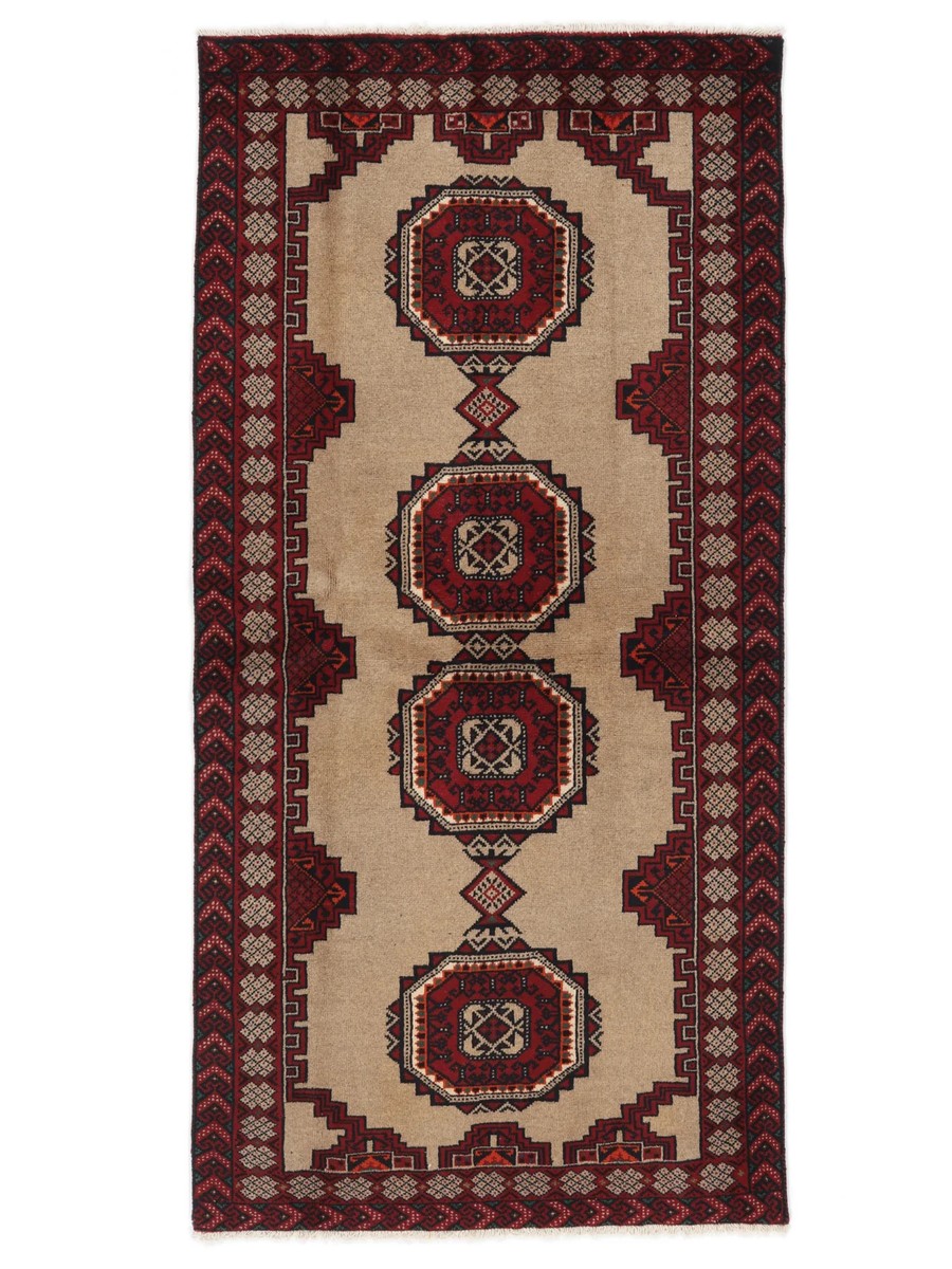 102x207 см, Иран, Балучи, Wool, чёрный