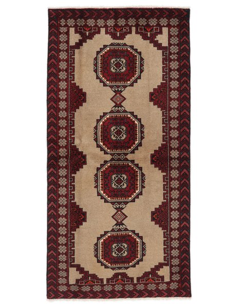 102x207 см, Иран, Балучи, Wool, чёрный
