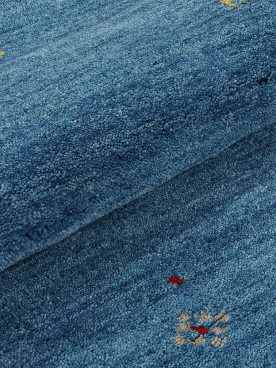 Ø150 см, Индия, Габбе, Wool, синий — вид 6