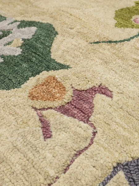 250x250 см, Индия, Современные, Wool, многоцветный