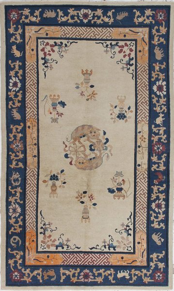 123x210 см, Китай, Восточные, Wool, оранжевый