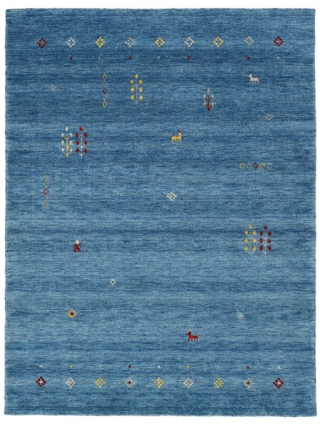 200x300 см, Индия, Габбе, Wool, синий