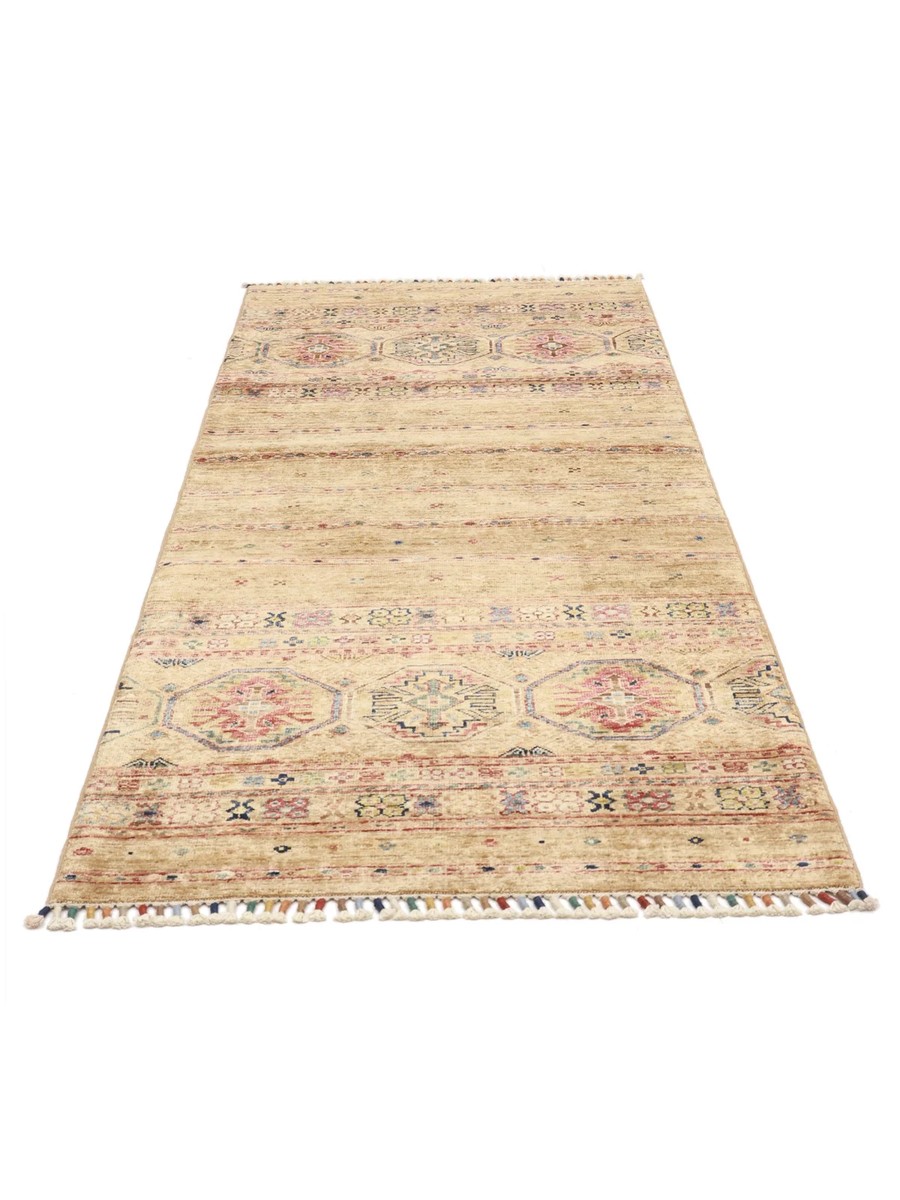 79x201 см, Афганистан, Восточные, Wool, коричневый — вид 3