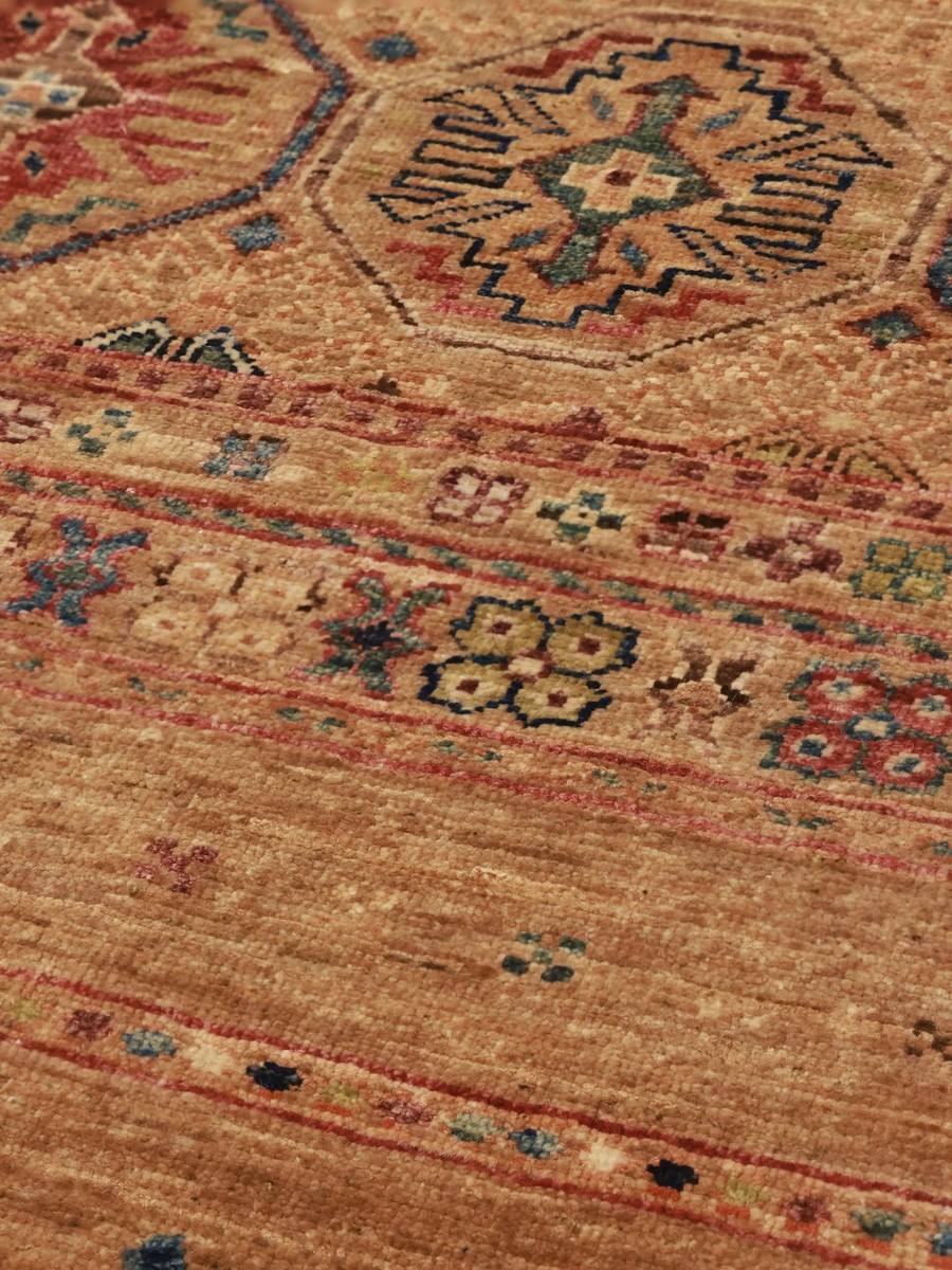 79x201 см, Афганистан, Восточные, Wool, коричневый — вид 4