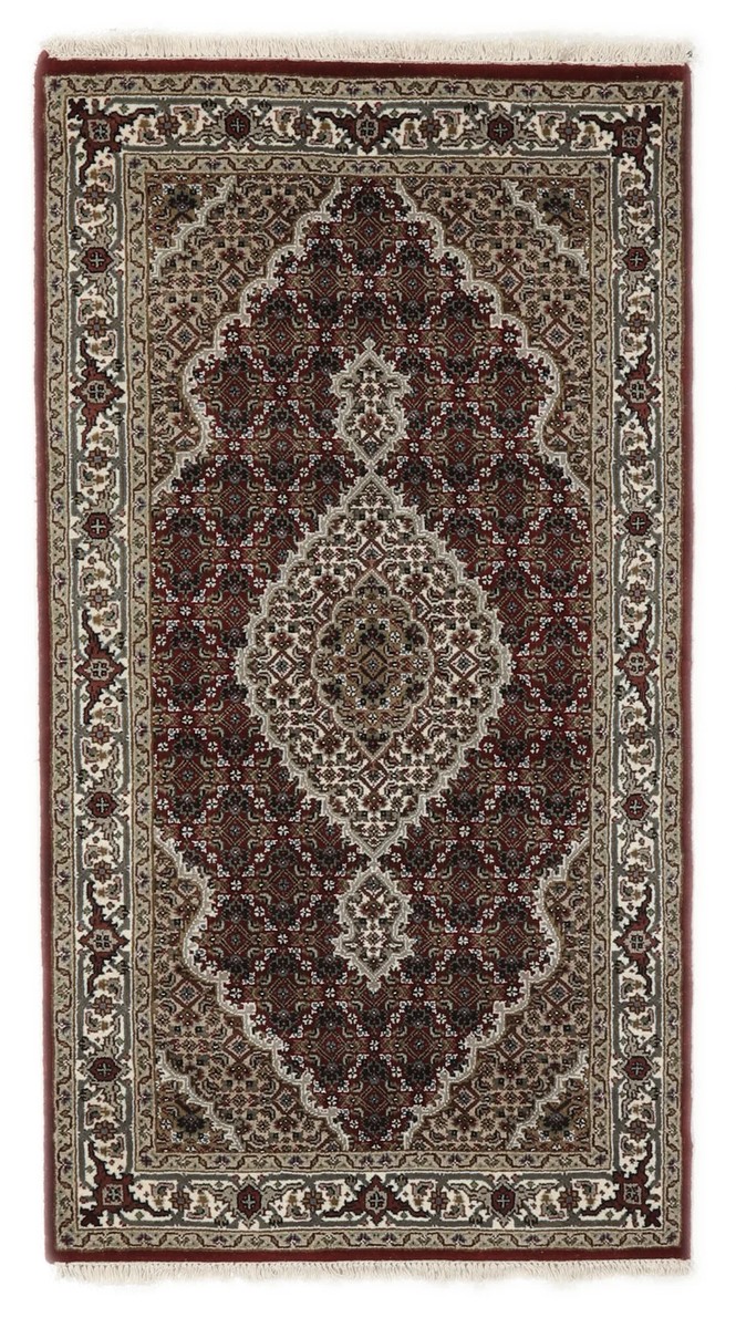 90x168 см, Индия, Табриз, Wool, чёрный