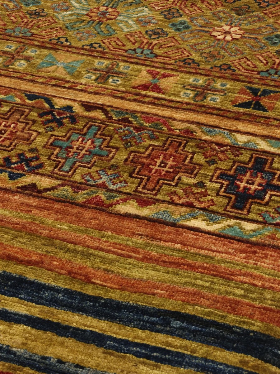 78x296 см, Афганистан, Восточные, Wool, коричневый — вид 4